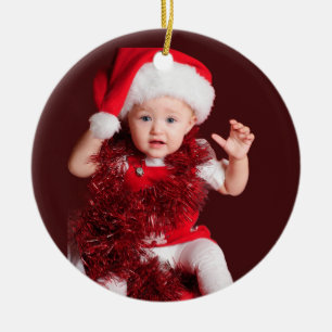 Personalisiertes Baby-Erstweihnachtsgedenken-Ornam Keramik Ornament