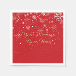 Personalisiertes Baby Es ist kalt draußen Serviette