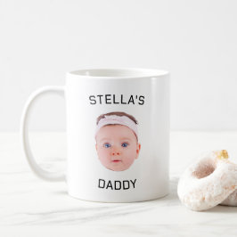 Personalisiertes Baby Face Foto Vater Geschenk Kaffeetasse