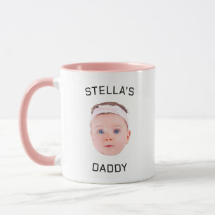 Personalisiertes Baby Face Foto Vater Geschenk Tasse