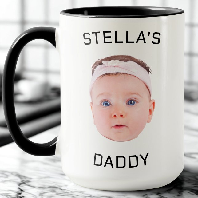 Personalisiertes Baby Face Foto Vater Geschenk Tasse (Von Creator hochgeladen)