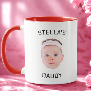Personalisiertes Baby Face Foto Vater Geschenk Tasse