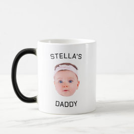 Personalisiertes Baby Face Foto Vater Geschenk Verwandlungstasse