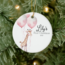 Personalisiertes Baby First Christmas Keramik Ornament
