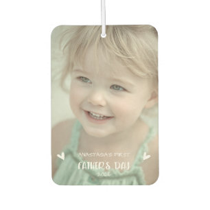 Personalisiertes Baby-Foto 1. Vatertag Autolufterfrischer