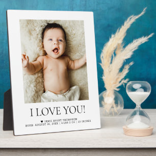 Personalisiertes Baby-Foto-Andenken-Geschenk für G Fotoplatte
