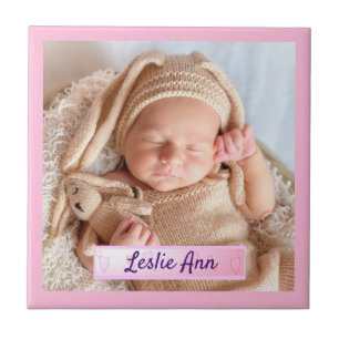 Personalisiertes Baby-Foto Fliese