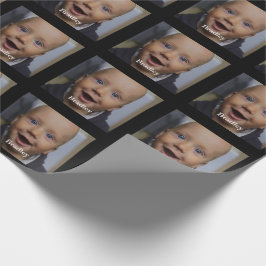 Personalisiertes Baby-Foto Geschenkpapier