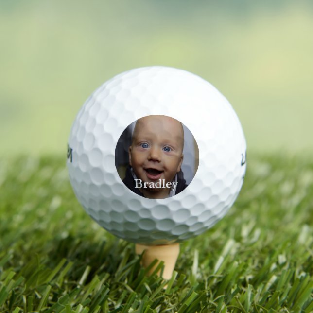 Personalisiertes Baby-Foto Golfball (Insitu T-Shirt)