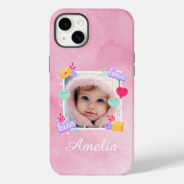 Personalisiertes Baby-Foto - Liebe, Kuss und Herz Case-Mate iPhone 14 Plus Hülle