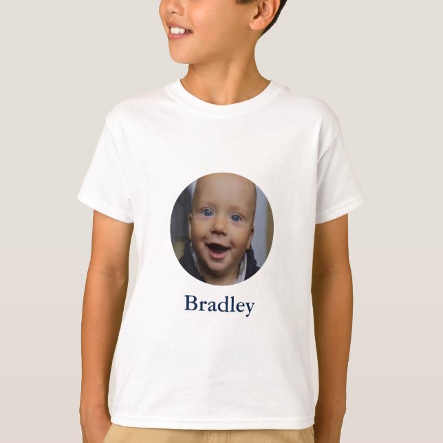 Personalisiertes Baby-Foto T-Shirt (Vorderseite)