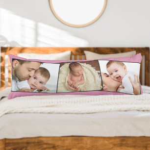 Personalisiertes Baby-Foto-Zickzack-Bildmontage Seitenschläferkissen