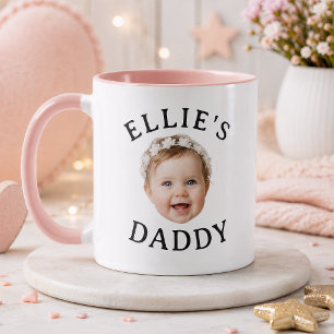 Personalisiertes Baby-Gesicht Daddy Mommy Foto-Ges Tasse