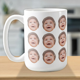 Personalisiertes Baby-Gesicht Fotos Niedlich Kaffe Kaffeetasse