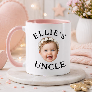 Personalisiertes Baby-Gesicht Onkel-Geschenk Tasse