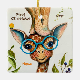 Personalisiertes Baby Giraffe Ornament