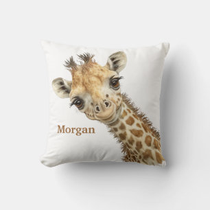 Personalisiertes Baby-Giraffen-Kinderzimmer-Dekor Kissen