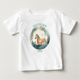 Personalisiertes Baby Horse T-Shirt