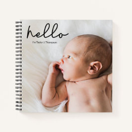 Personalisiertes Baby Journal mit Foto und Name Notizbuch