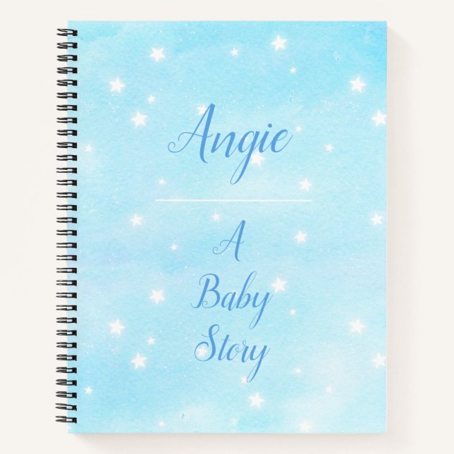 Personalisiertes Baby-Journal Notizbuch (Vorderseite)