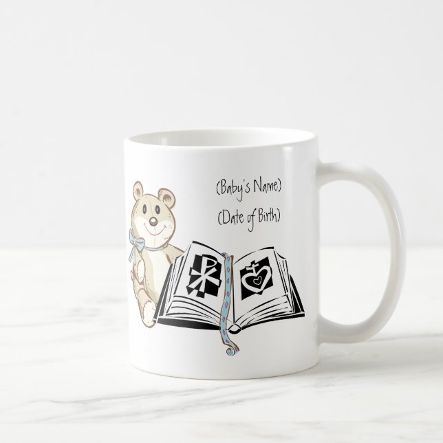 Personalisiertes Baby-Junge Tasse-Jeremias 1:5 Kaffeetasse (Rechts)