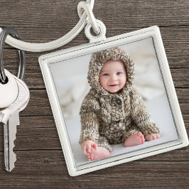Personalisiertes Baby Keepake-Foto Schlüsselanhänger