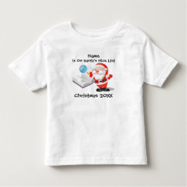 Personalisiertes Baby oder Kleinkind Weihnachten T-shirt