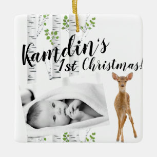 Personalisiertes Baby Ornament Deer Doe Buck Woodl