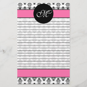 Personalisiertes Baby-Rosa-u. Briefpapier