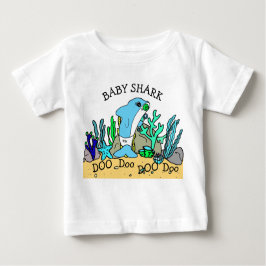 Personalisiertes Baby Shark Baby Baby T-shirt