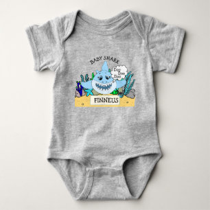 Personalisiertes Baby Shark Baby Strampler