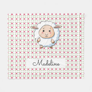 Personalisiertes Baby Sheep Fleecedecke