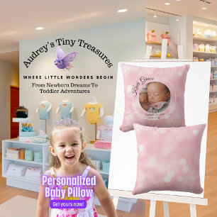Personalisiertes Baby-Throw-Girl-Kissen Kissen