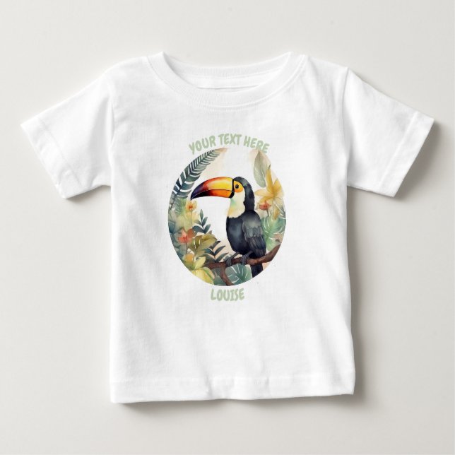 Personalisiertes Baby Toucan T-Shirt (Vorderseite)