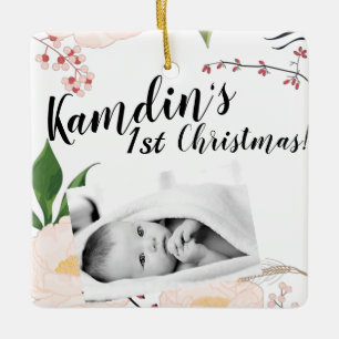 Personalisiertes Baby XMAS Ornament Baby Pink Cosm