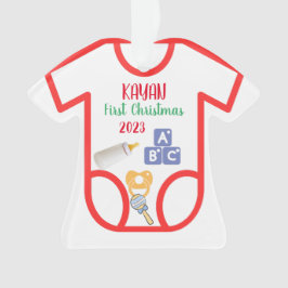 Personalisiertes Baby zu Weihnachten 2023 Ornament