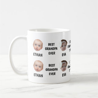 Personalisiertes BabyGesicht Opa, Custom Kids Foto Kaffeetasse