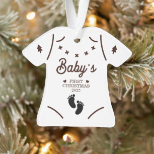 Personalisiertes Baby's First Christmas 2025 Ornament