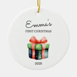 Personalisiertes Baby's First Christmas, Geschenk  Keramik Ornament