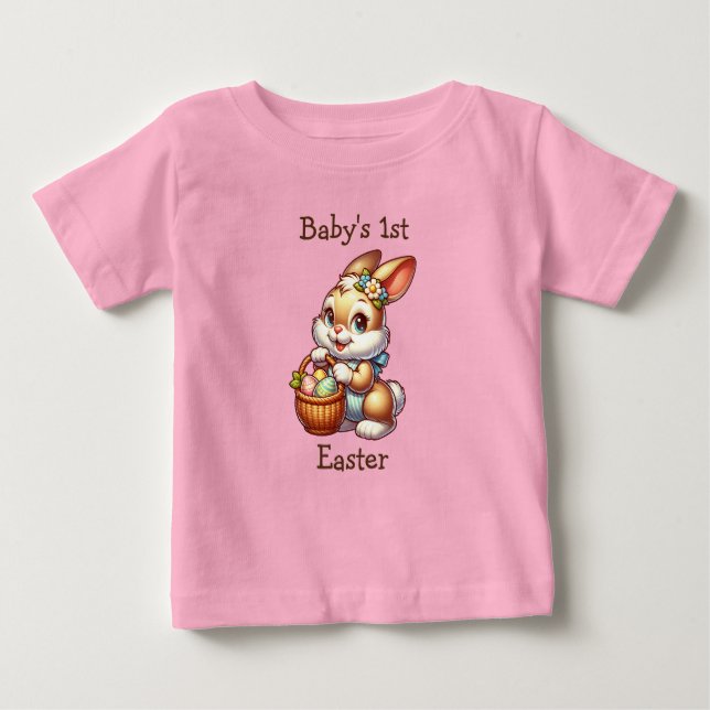 Personalisiertes Baby's First Oaster Baby T-shirt (Vorderseite)