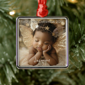 Personalisiertes Baby's Niedliche erste Weihnachts Ornament Aus Metall