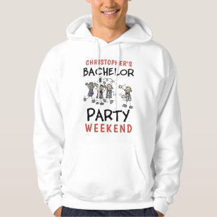 Personalisiertes Bachelor Party Weekend Hoodie