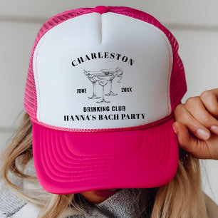 Personalisiertes Bachelorette Brautparty Bach Club Truckerkappe