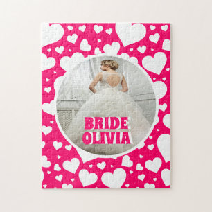 Personalisiertes Bachelorette-Bride-Foto Puzzle