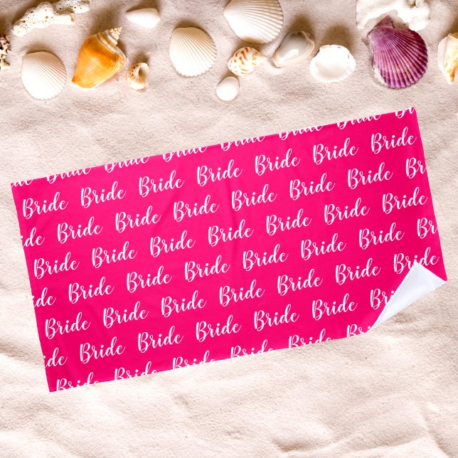 Personalisiertes Bachelorette-Bride-Muster Strandtuch (Von Creator hochgeladen)