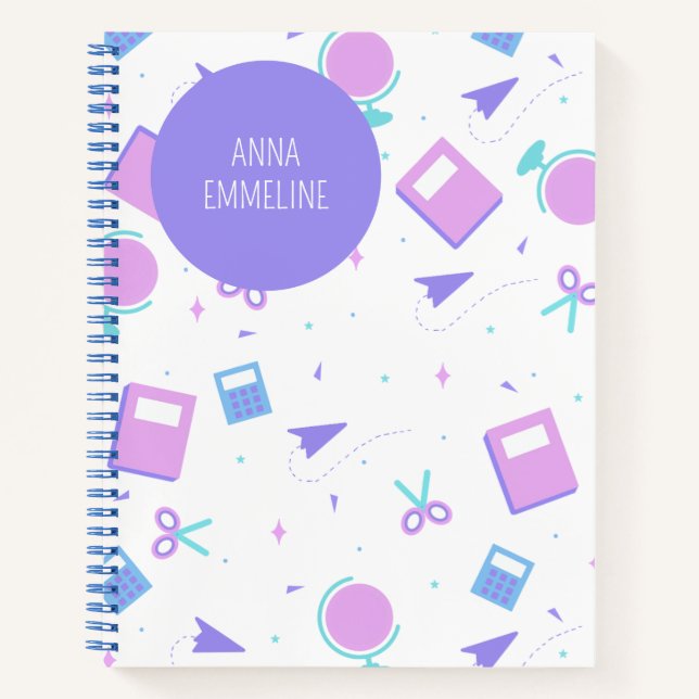 Personalisiertes Back-to-School Notebook Notizbuch (Vorderseite)