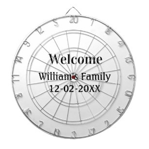 personalisiertes Backen mit einfachem monogramm Lo Dartscheibe