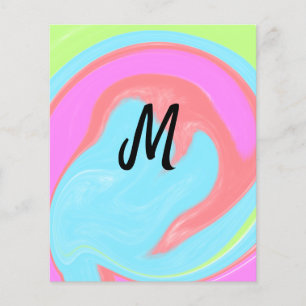 personalisiertes Backen mit einfachem monogramm Lo Flyer