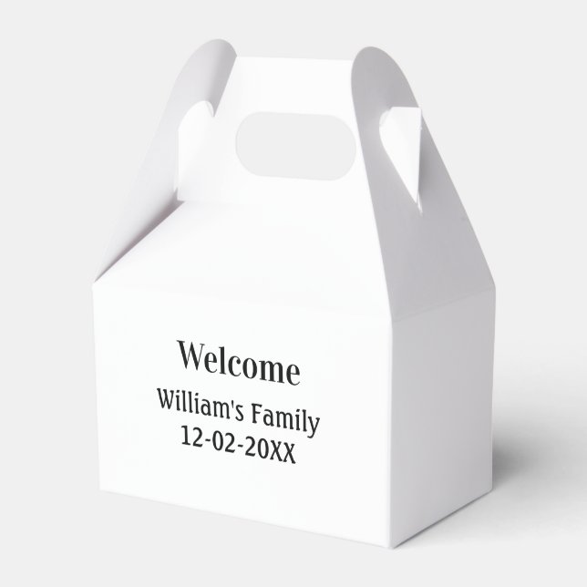 personalisiertes Backen mit einfachem monogramm Lo Geschenkschachtel (Vorderseite)