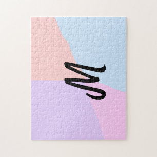 personalisiertes Backen mit einfachem monogramm Lo Puzzle